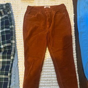 Burnt orange corduroy pants